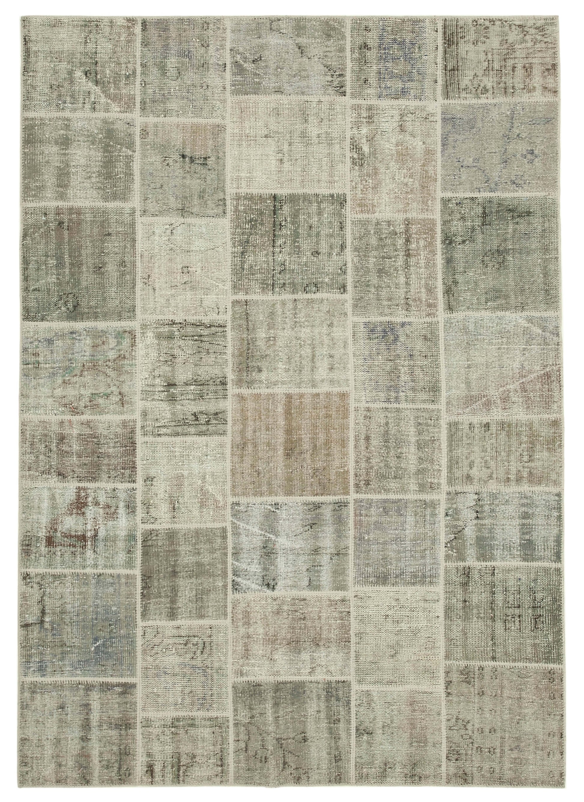 6x8 Grey Patchwork Rug - 31830