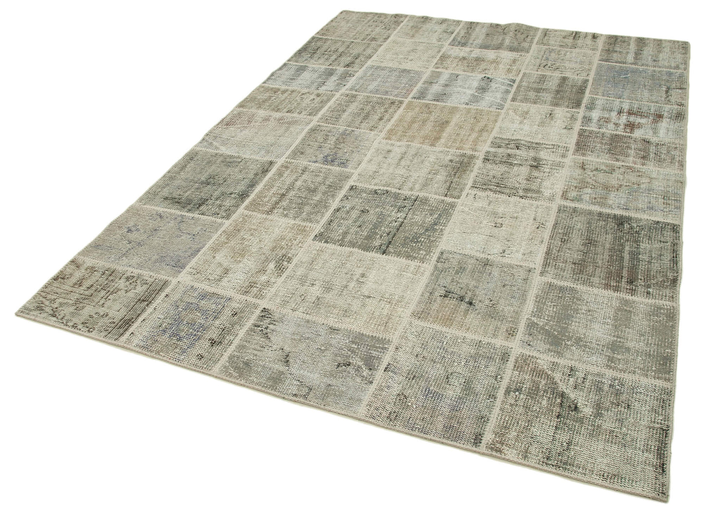 6x8 Grey Patchwork Rug - 31830