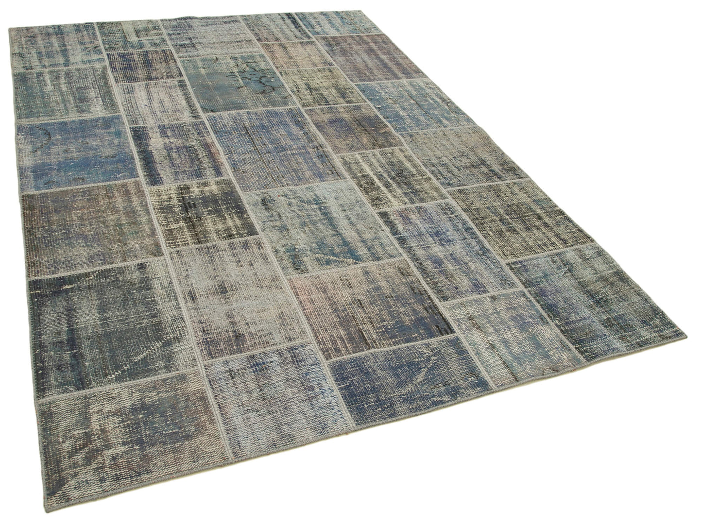 6x8 Grey Patchwork Rug - 31832