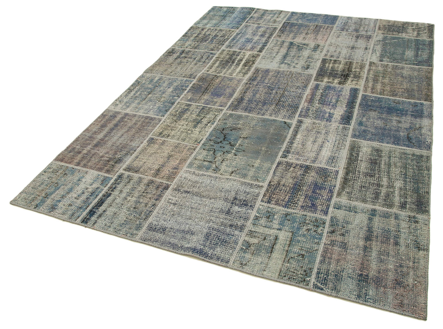 6x8 Grey Patchwork Rug - 31832