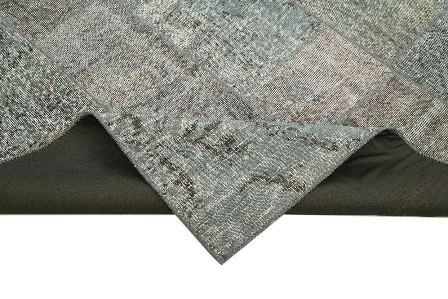 6x8 Grey Patchwork Rug - 31837