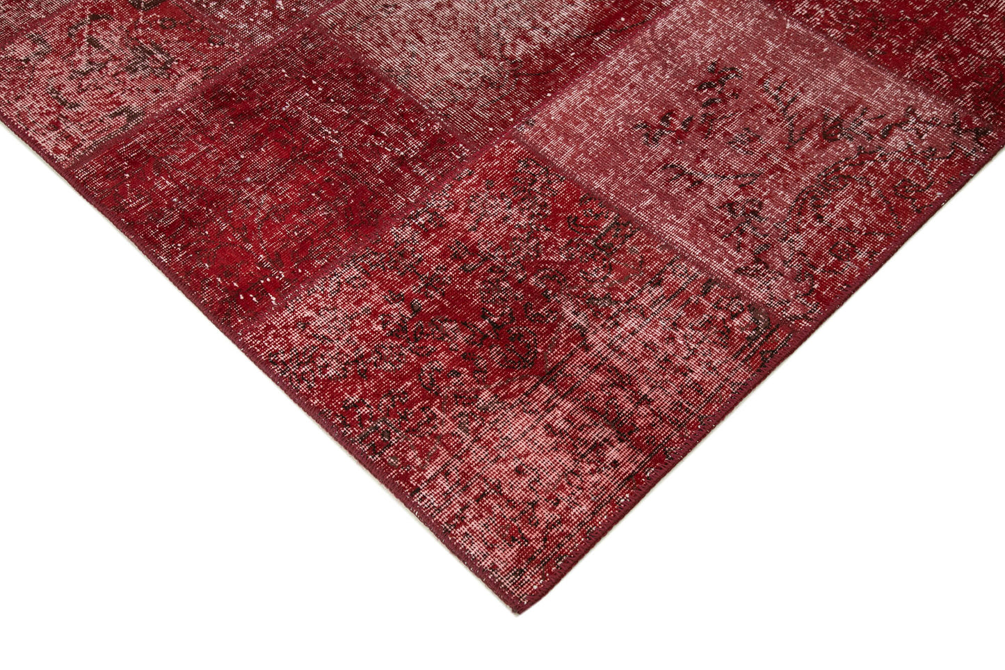 6x8 Red Patchwork Rug - 31838