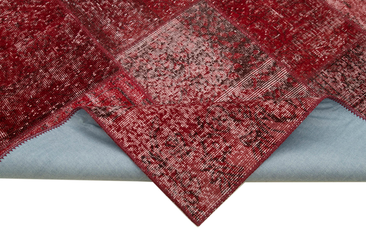 6x8 Red Patchwork Rug - 31838