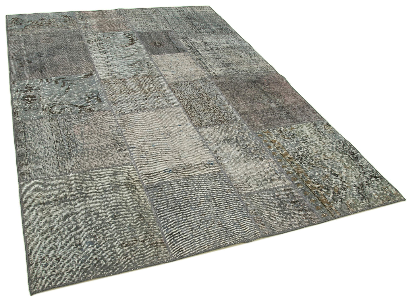 6x8 Grey Patchwork Rug - 31839