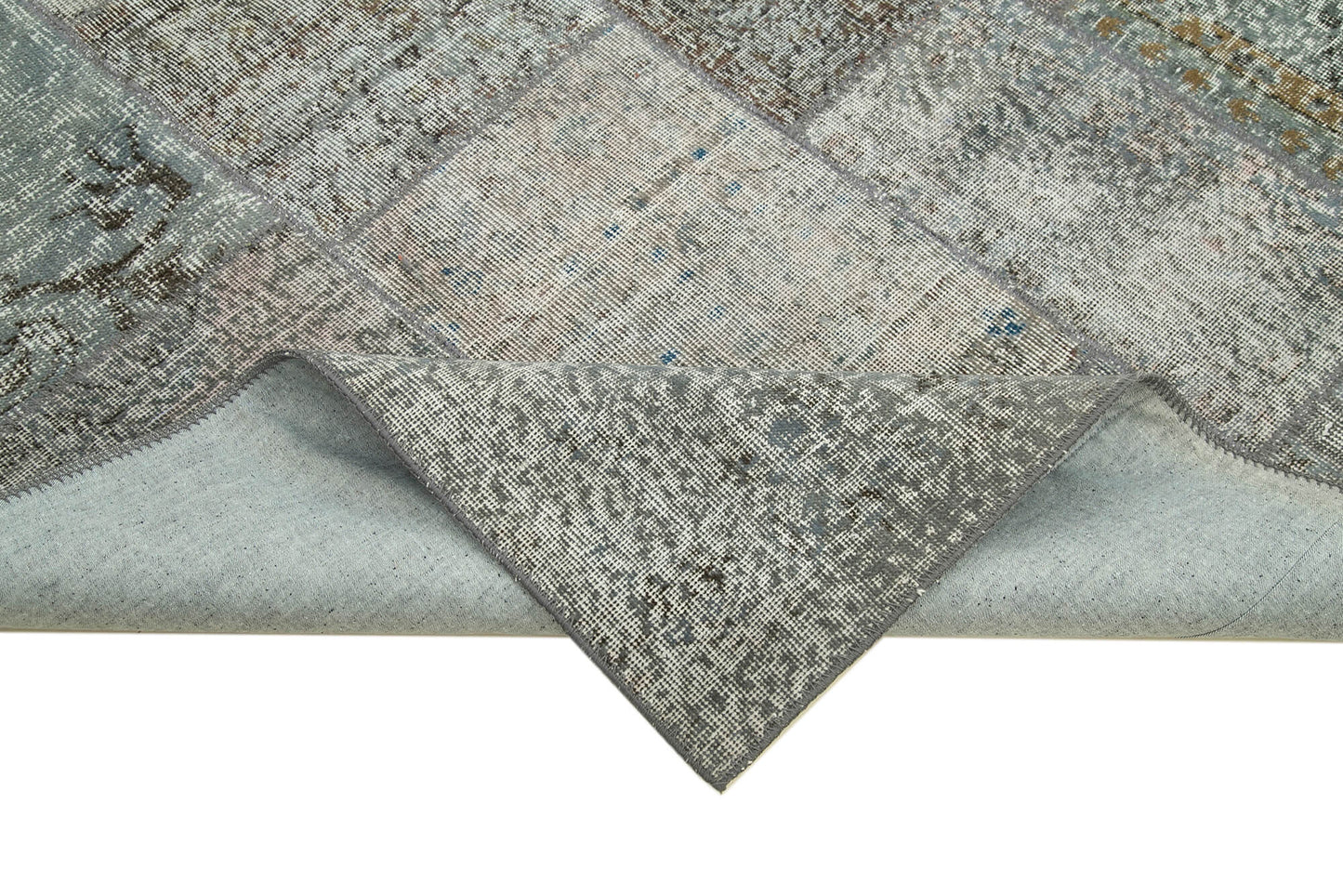 6x8 Grey Patchwork Rug - 31839