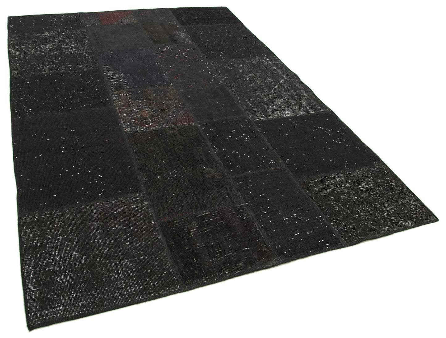 6x8 Black Patchwork Rug - 31840