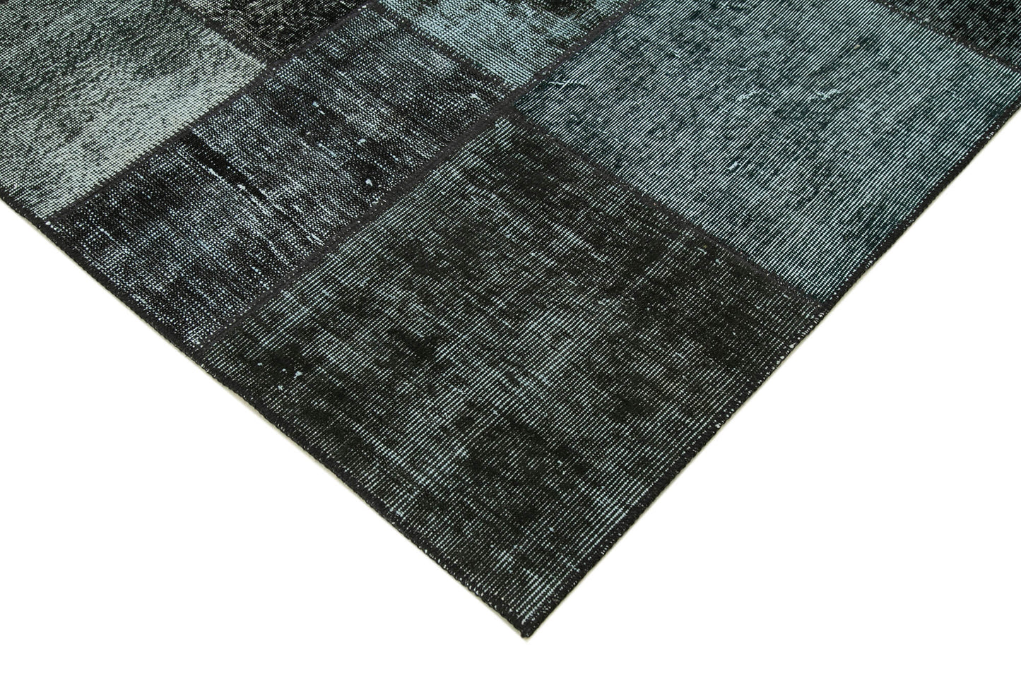 6x8 Black Patchwork Rug - 31842