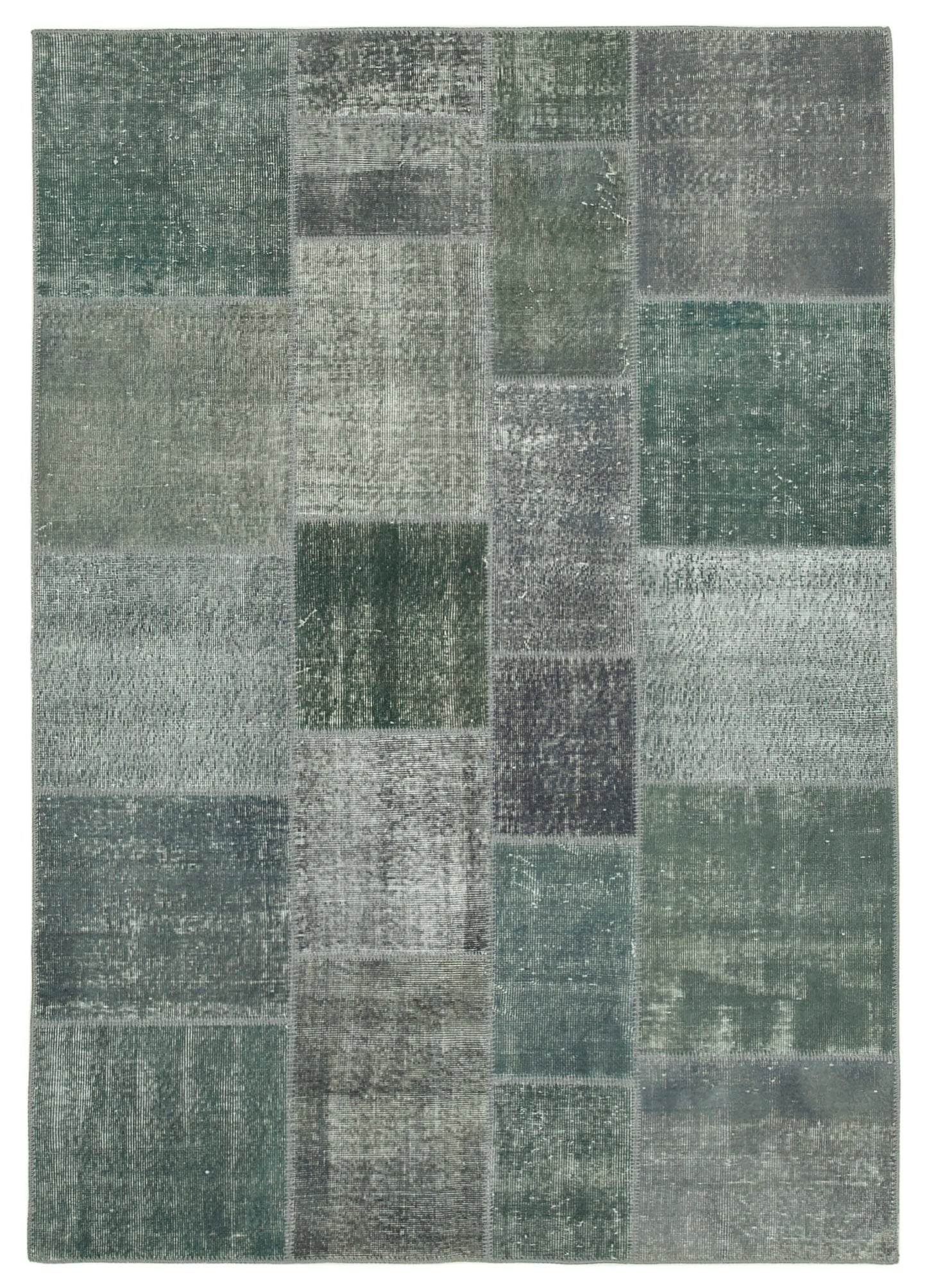 6x8 Grey Patchwork Rug - 31848