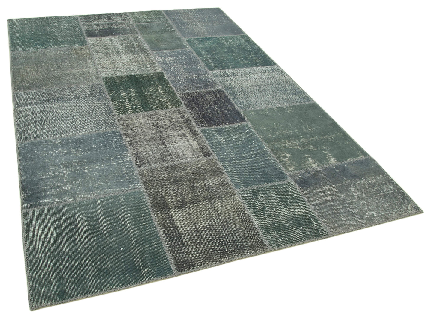 6x8 Grey Patchwork Rug - 31848