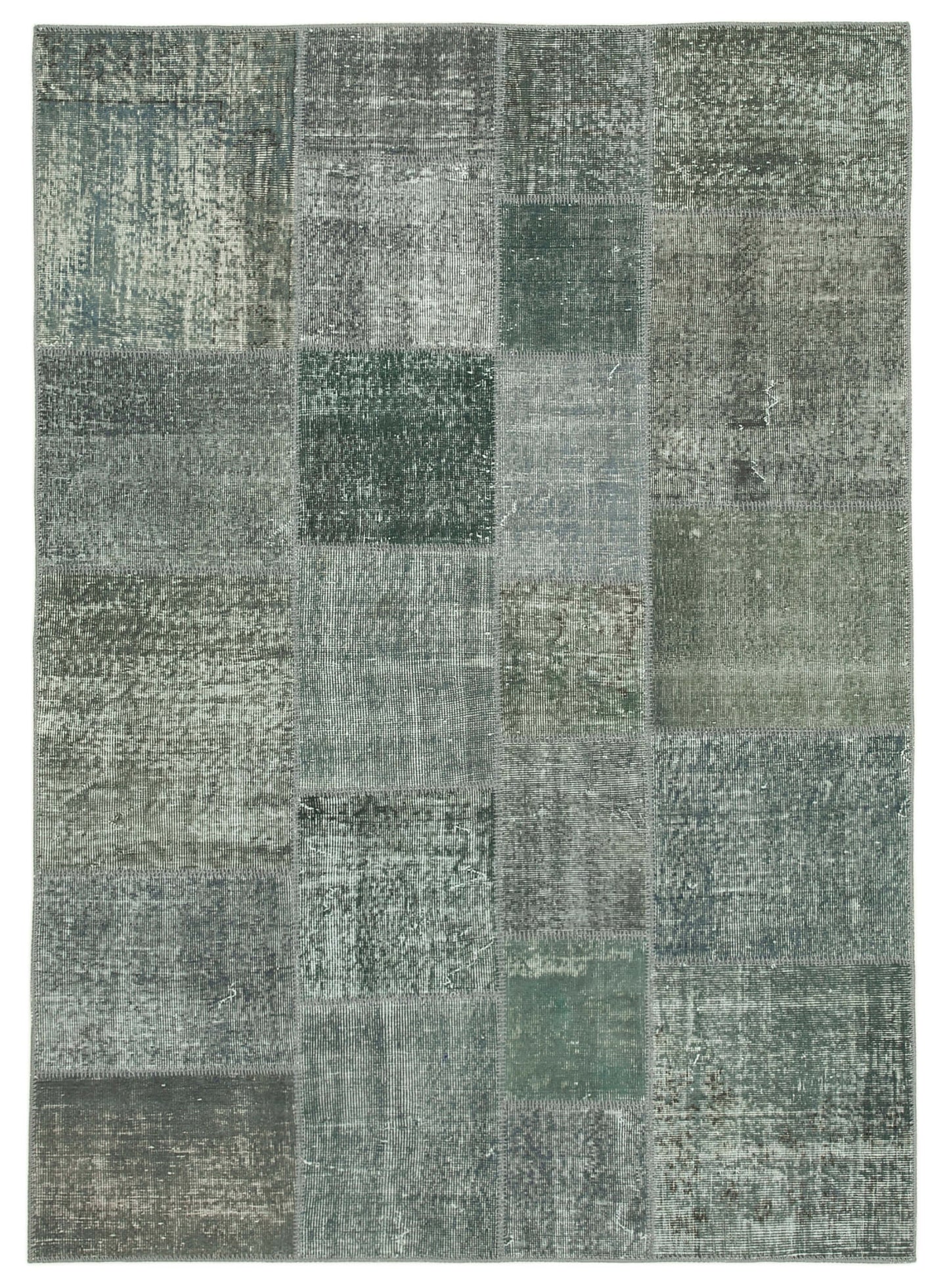 6x8 Grey Patchwork Rug - 31849