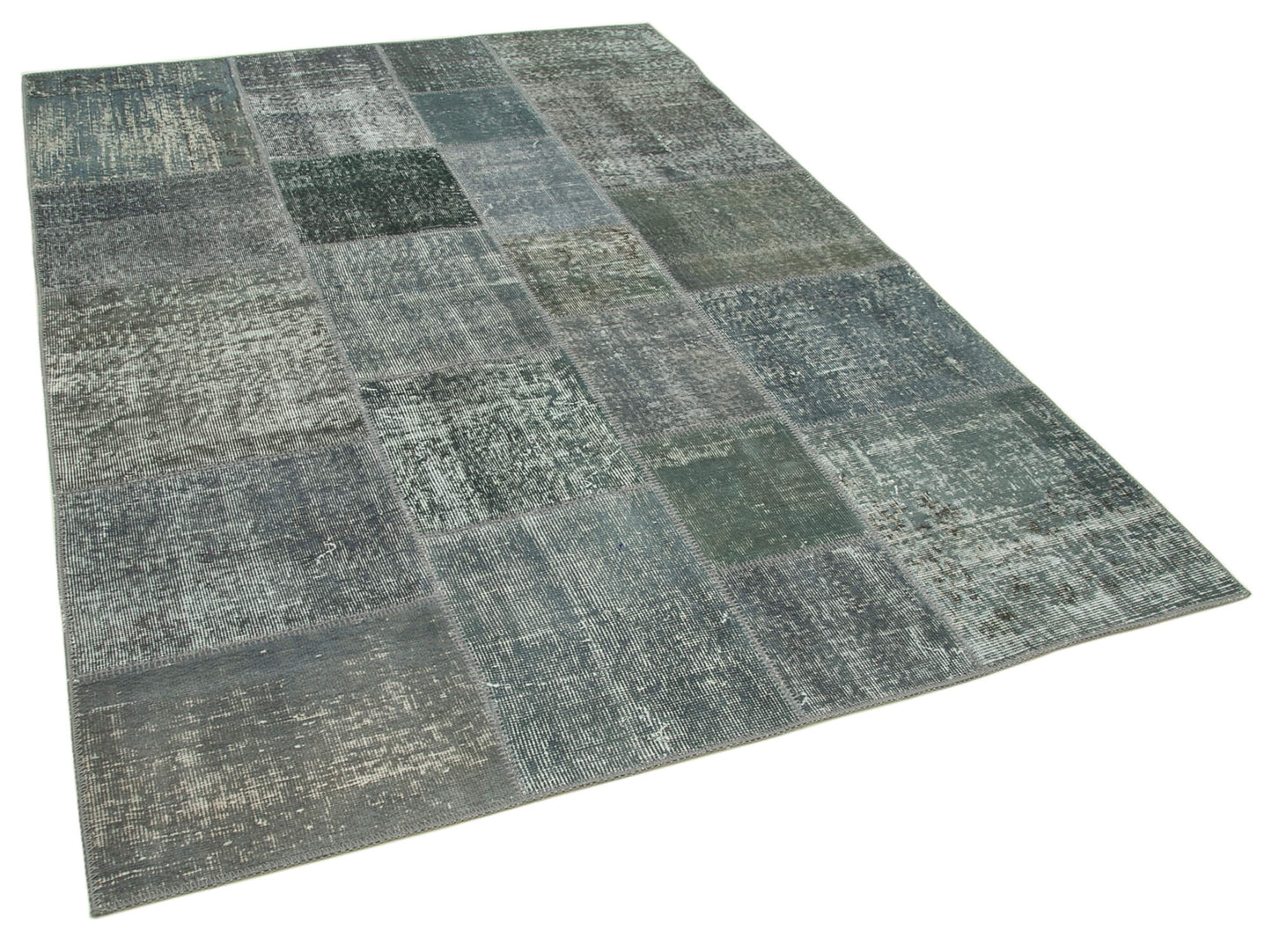 6x8 Grey Patchwork Rug - 31849