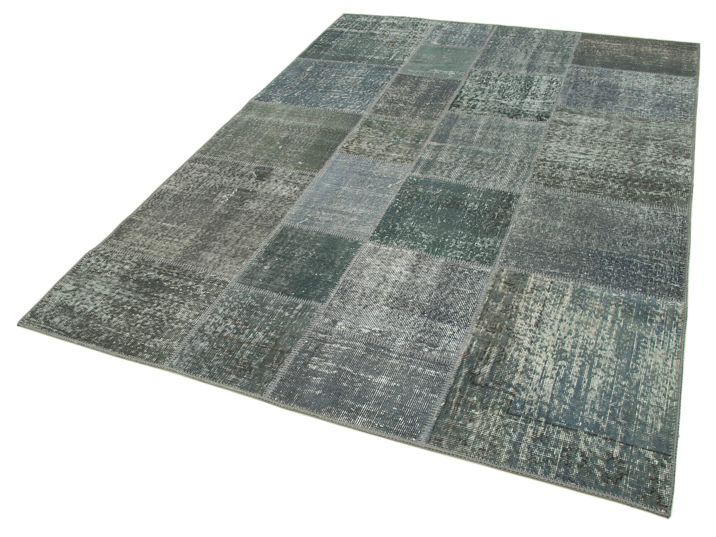 6x8 Grey Patchwork Rug - 31849