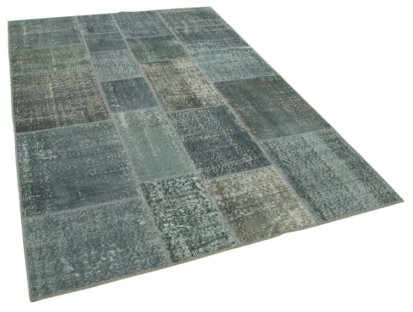 6x8 Grey Patchwork Rug - 31850