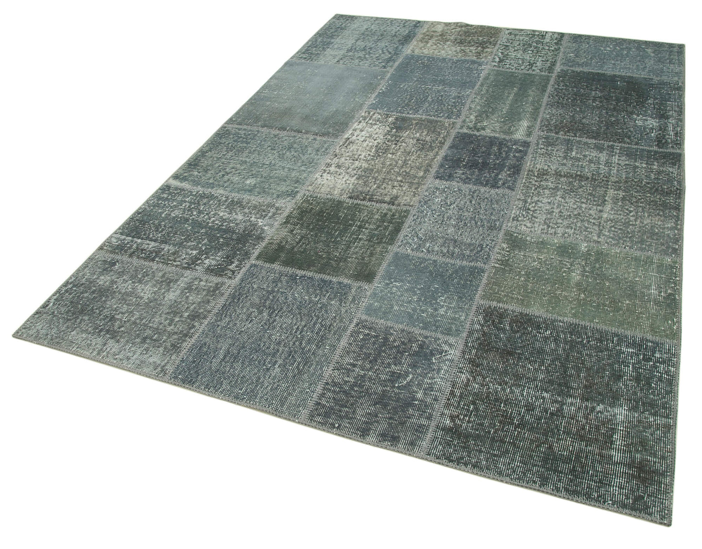 6x8 Grey Patchwork Rug - 31850