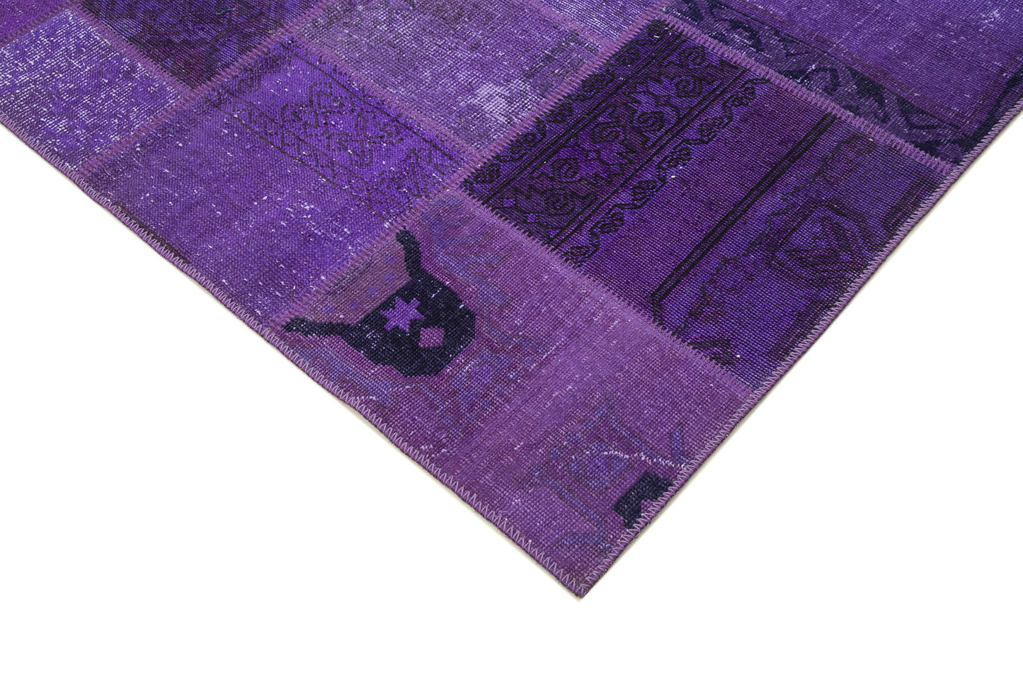 6x8 Purple Patchwork Rug - 31851