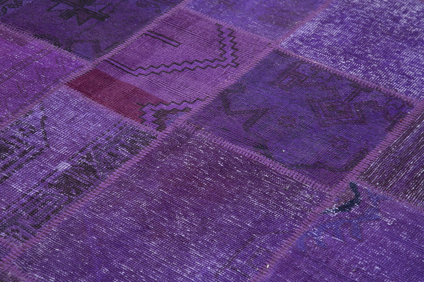 6x8 Purple Patchwork Rug - 31851