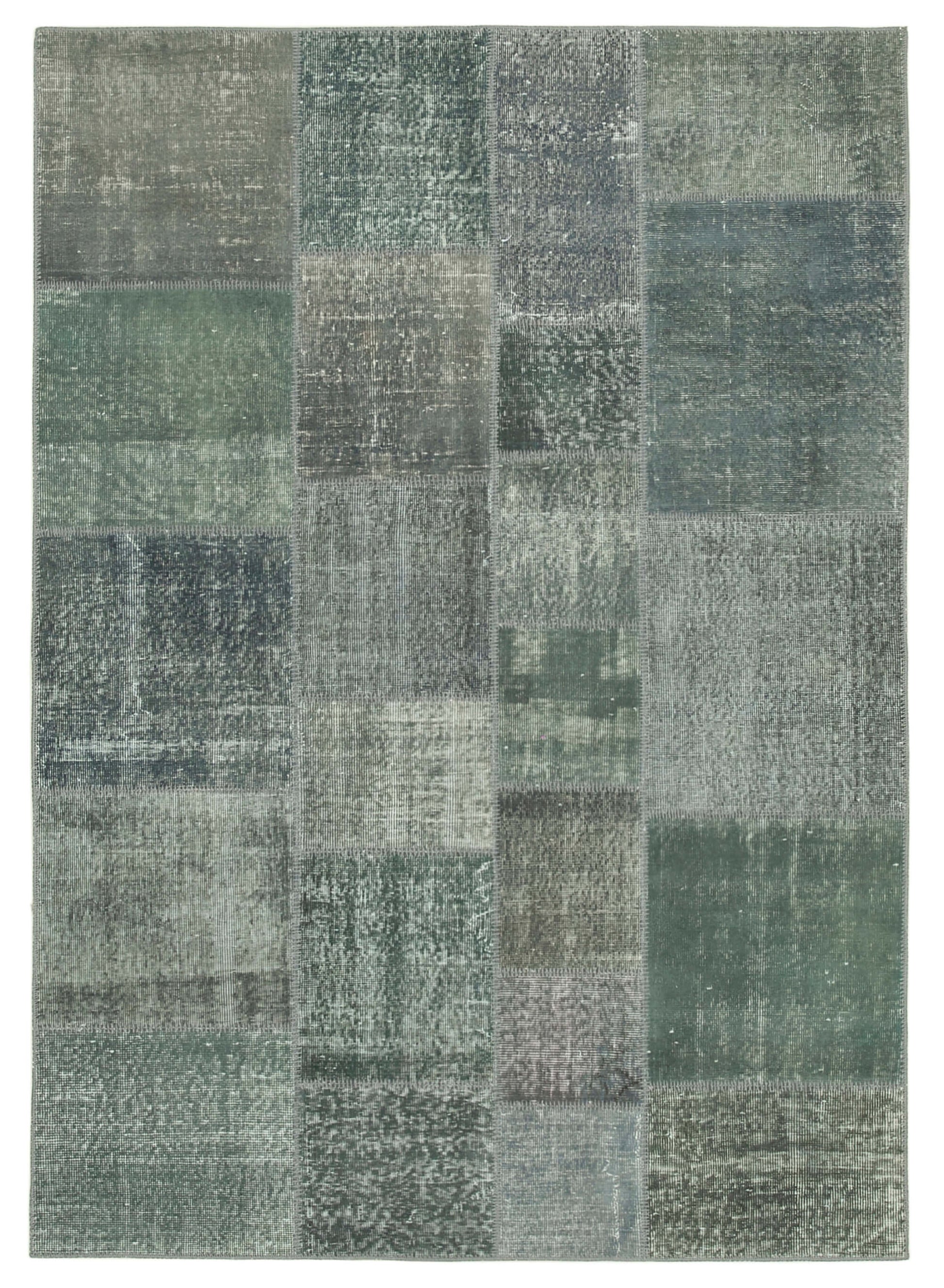 6x8 Grey Patchwork Rug - 31852