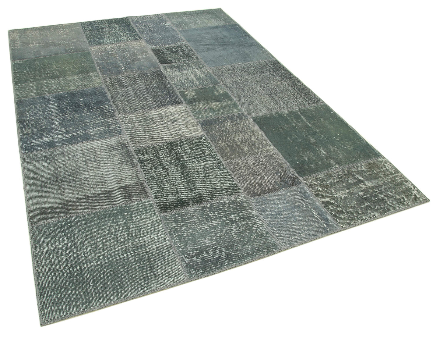 6x8 Grey Patchwork Rug - 31852