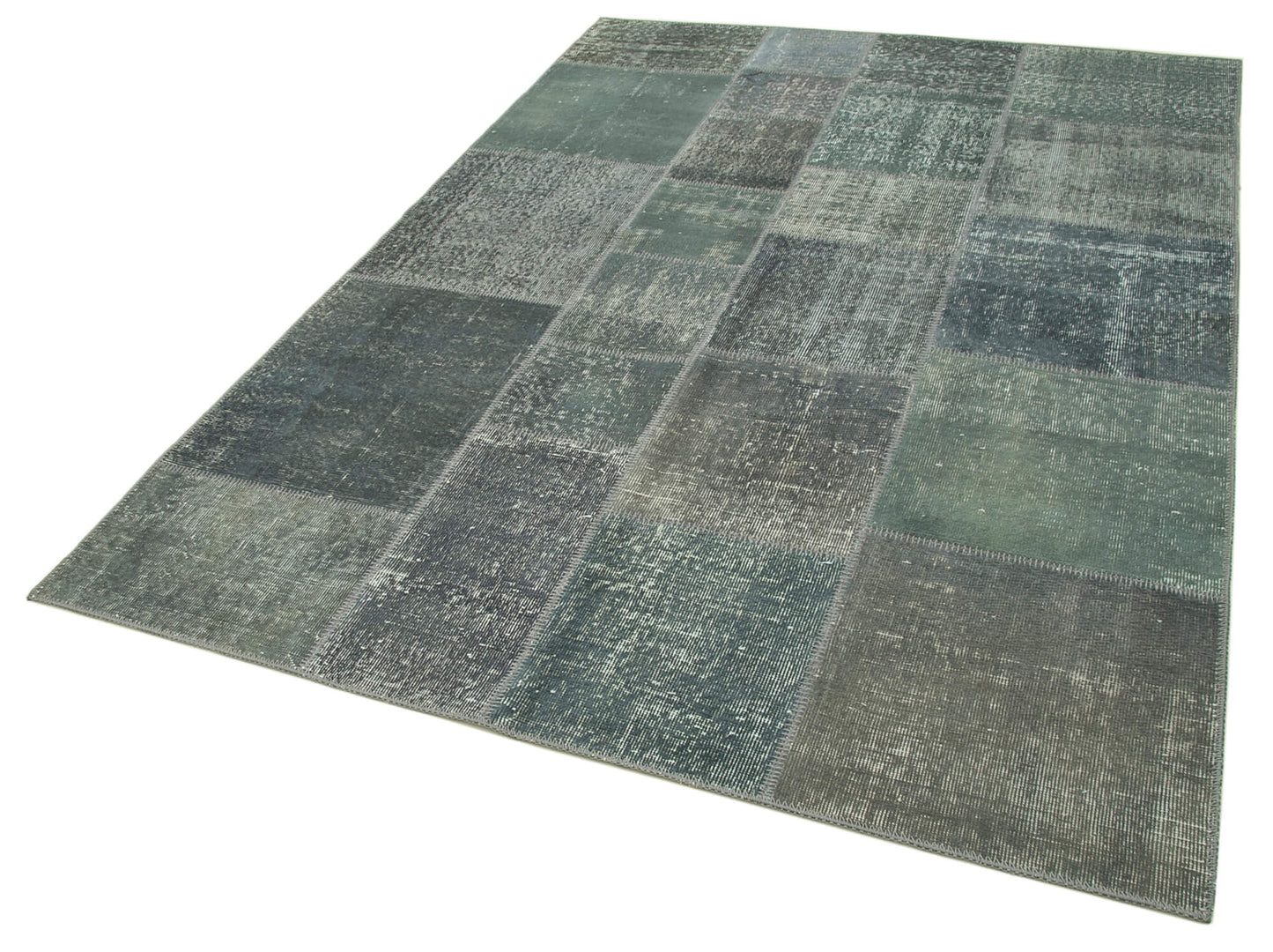 6x8 Grey Patchwork Rug - 31852