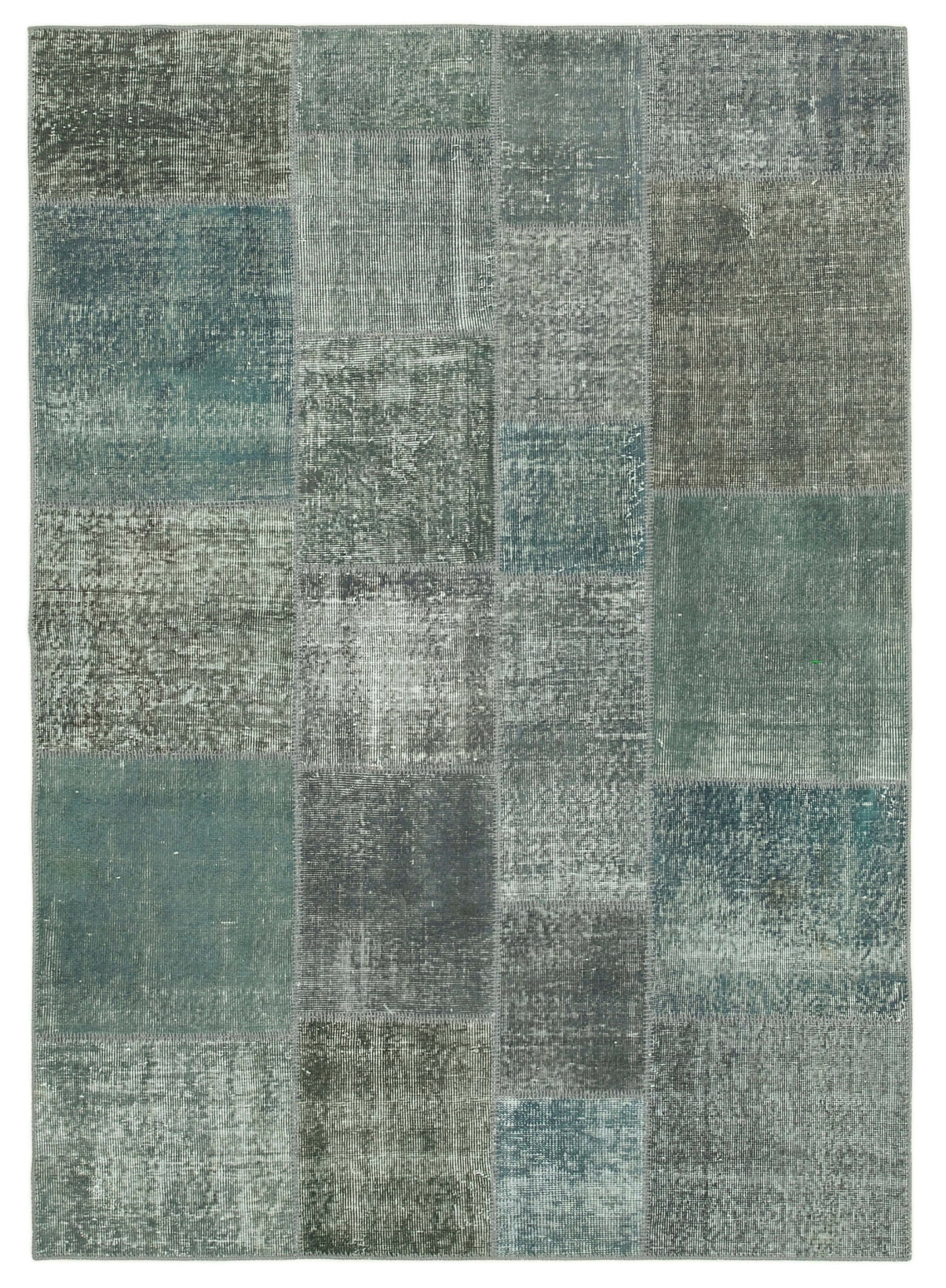 6x8 Grey Patchwork Rug - 31853