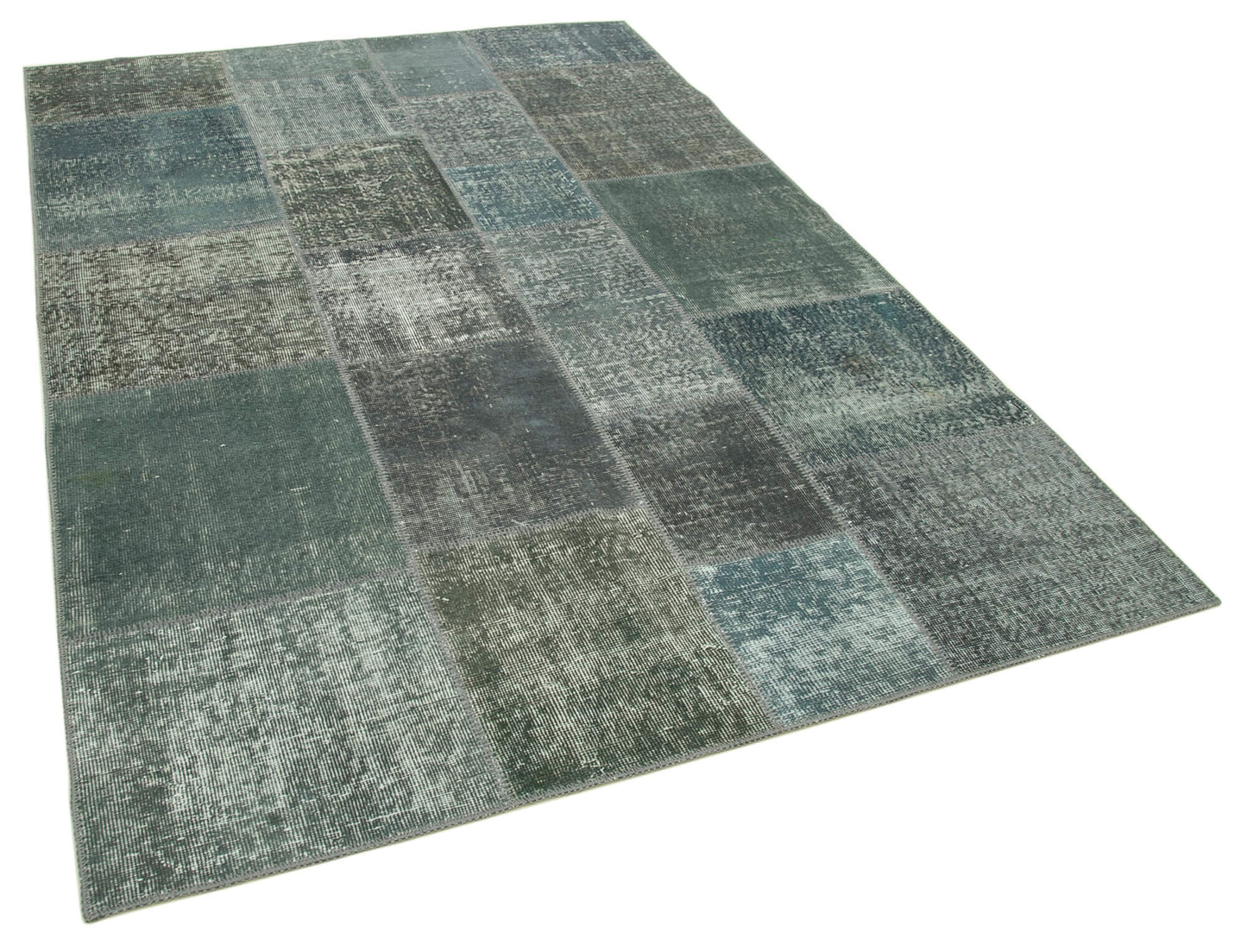 6x8 Grey Patchwork Rug - 31853