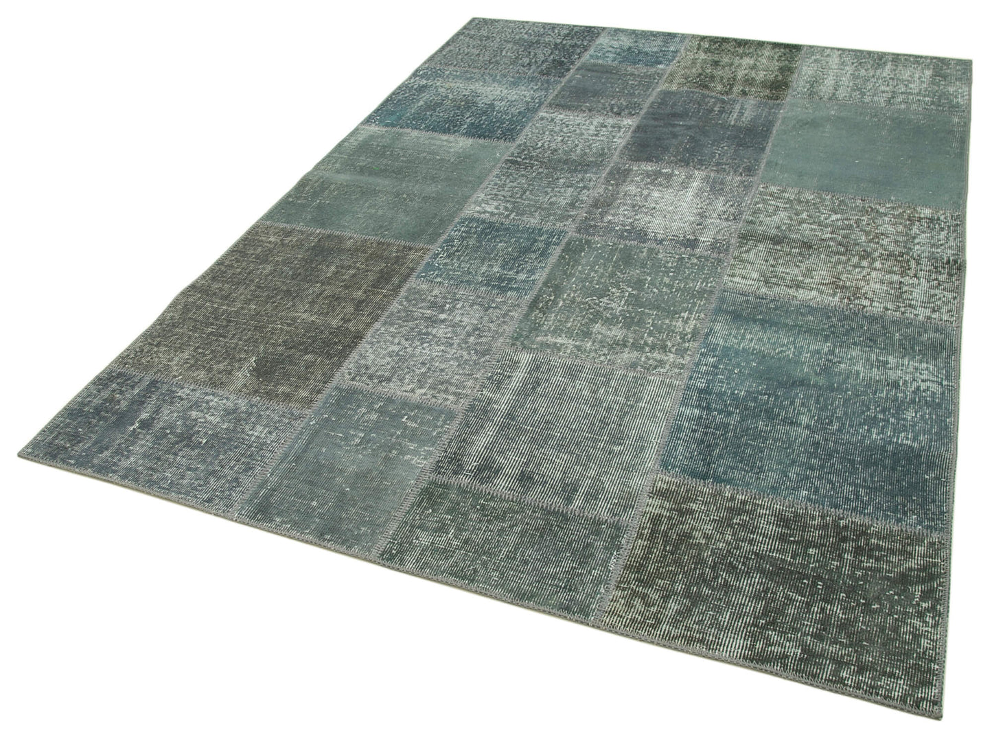 6x8 Grey Patchwork Rug - 31853