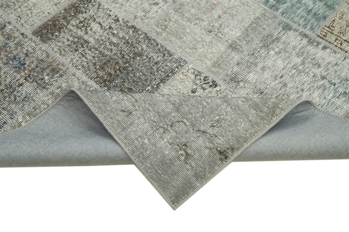 6x8 Grey Patchwork Rug - 31854