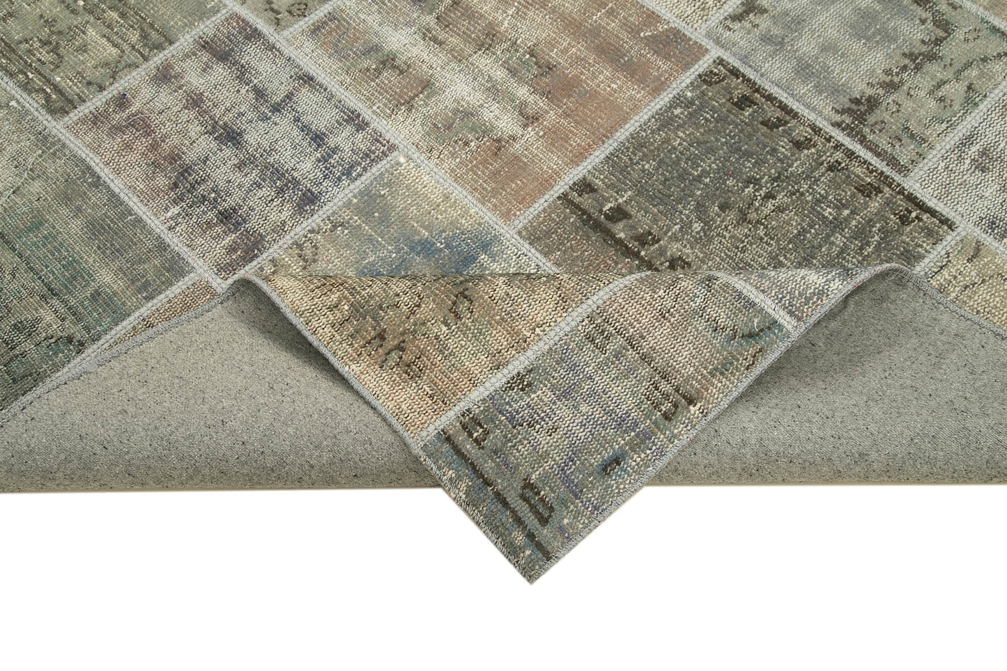 6x8 Grey Patchwork Rug - 31855