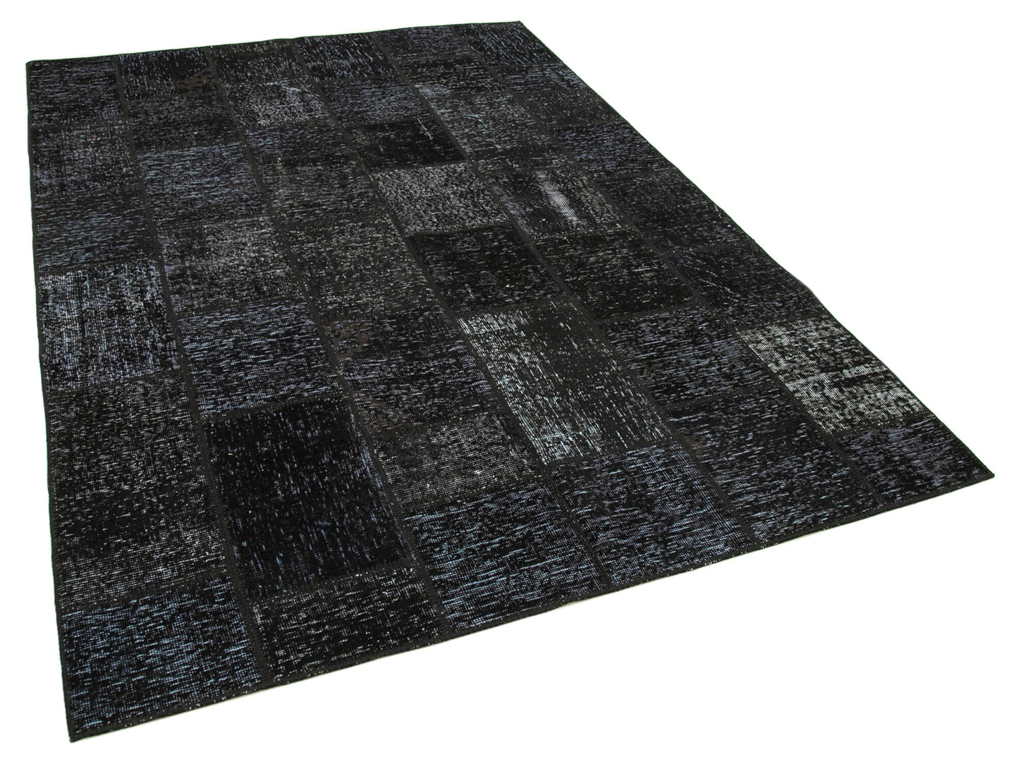 6x8 Black Patchwork Rug - 31858