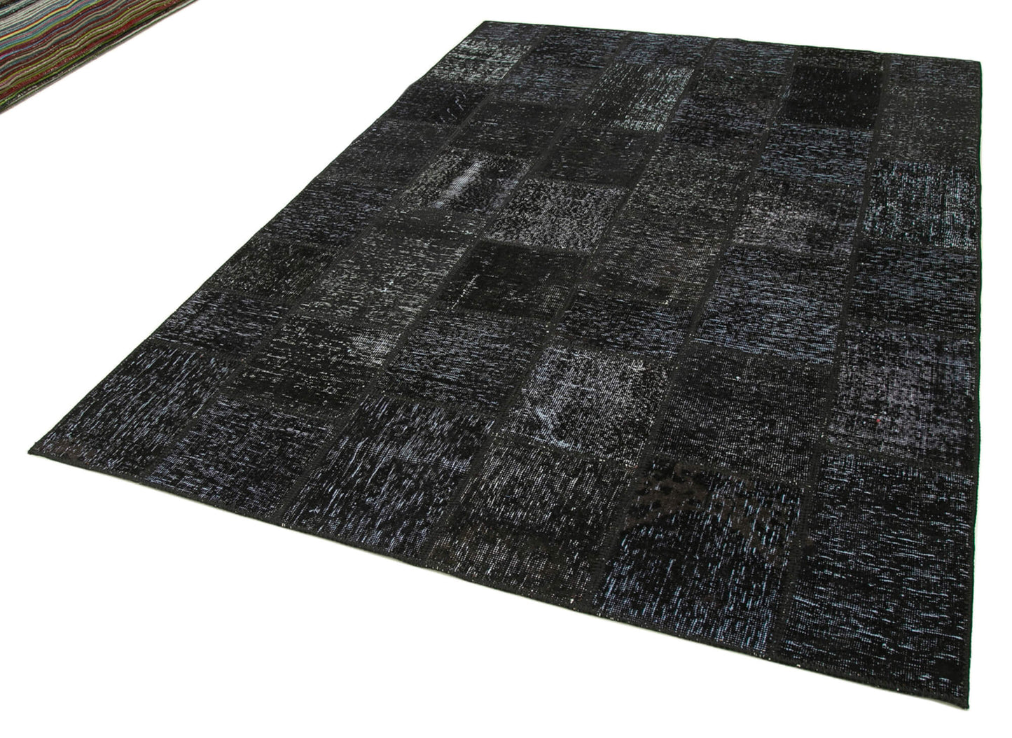 6x8 Black Patchwork Rug - 31858