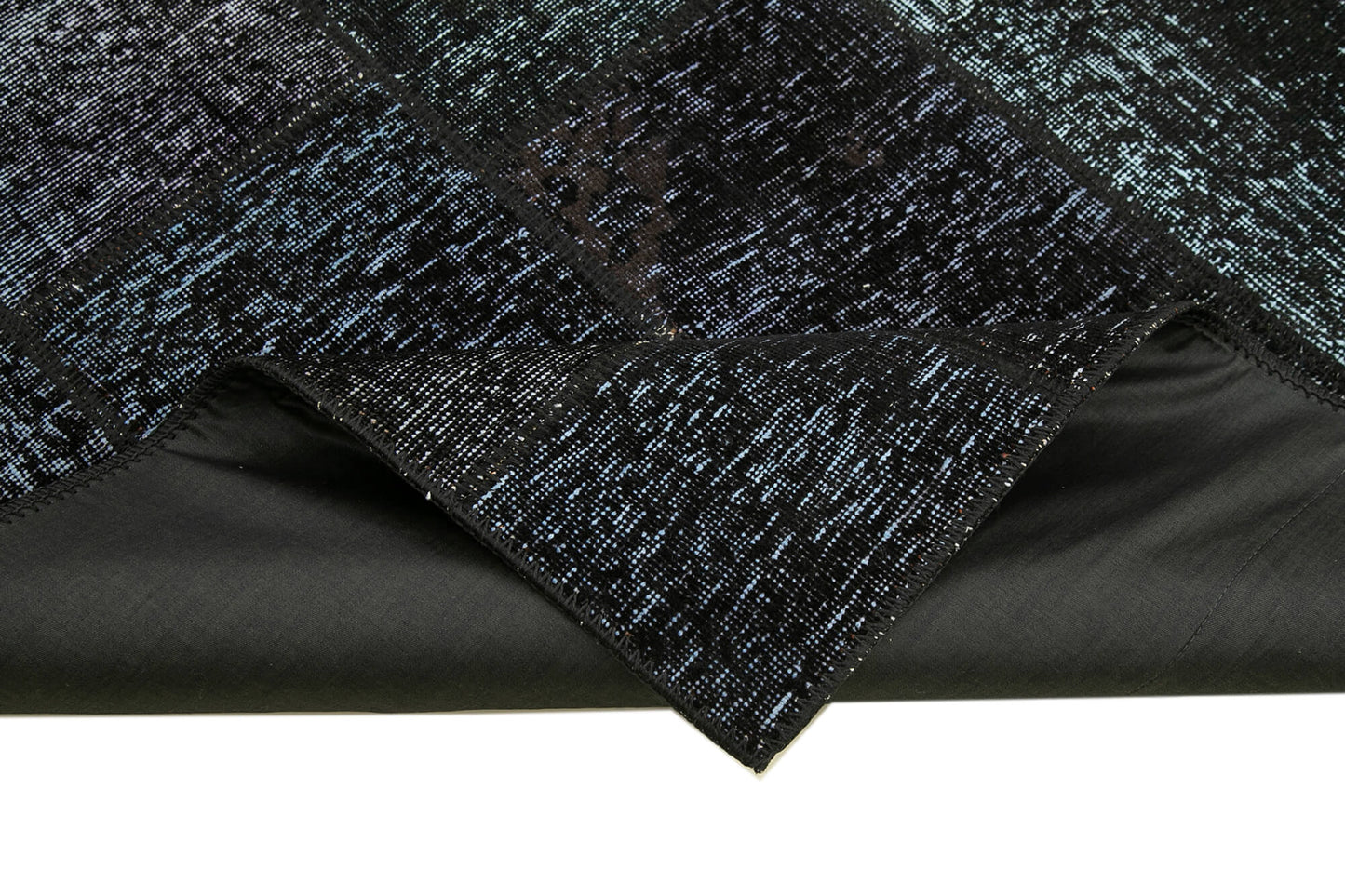 6x8 Black Patchwork Rug - 31858