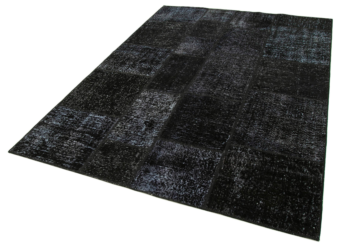 6x8 Black Patchwork Rug - 31860