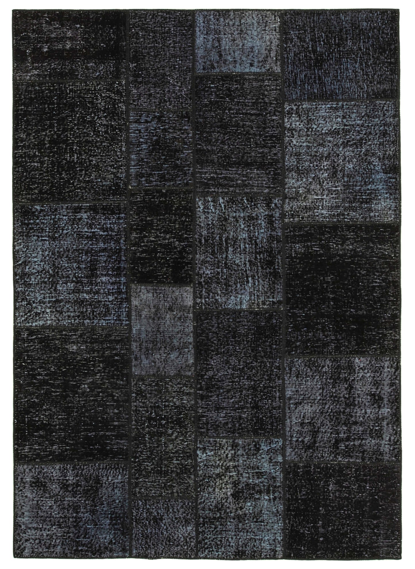 6x8 Black Patchwork Rug - 31861