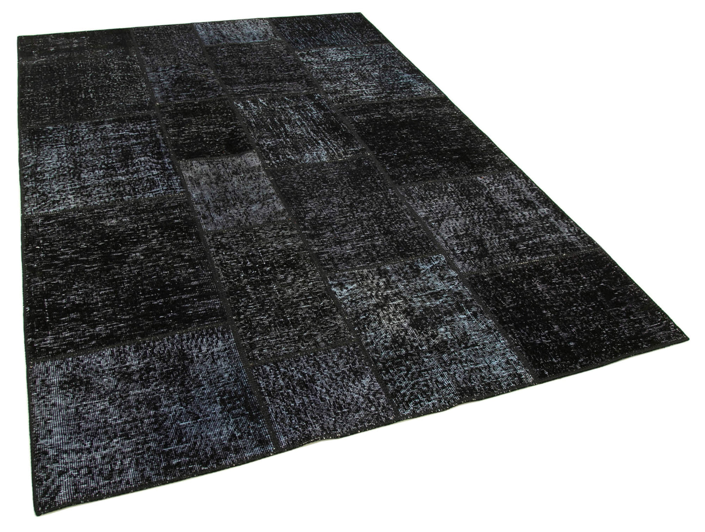 6x8 Black Patchwork Rug - 31861