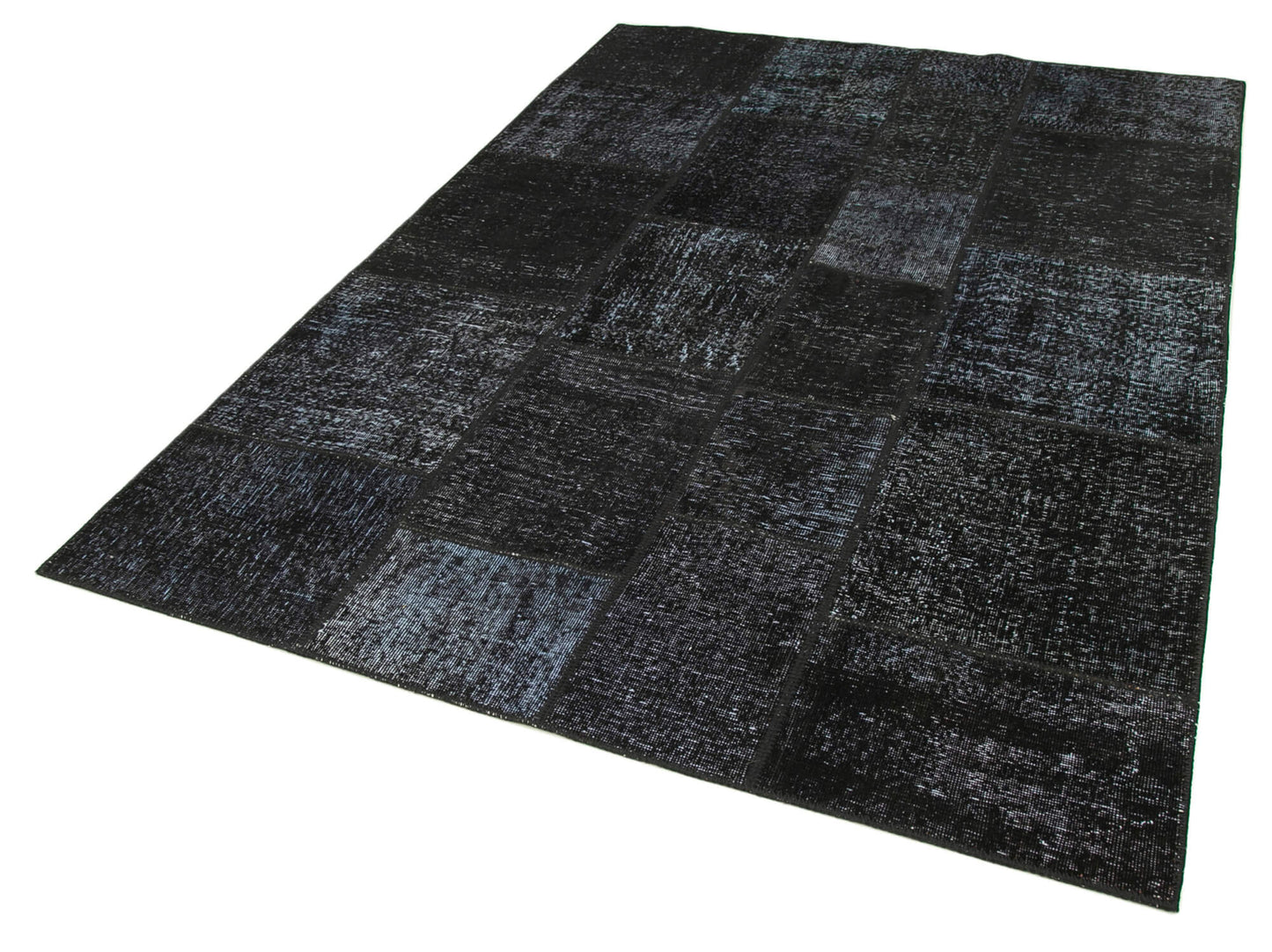 6x8 Black Patchwork Rug - 31861