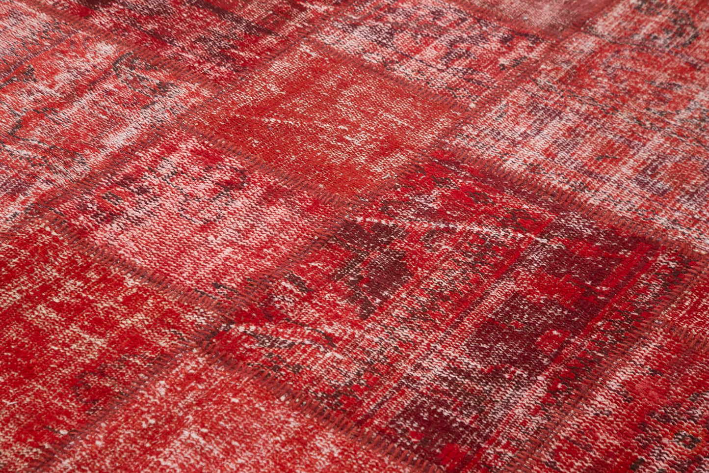 6x8 Red Patchwork Rug - 31863