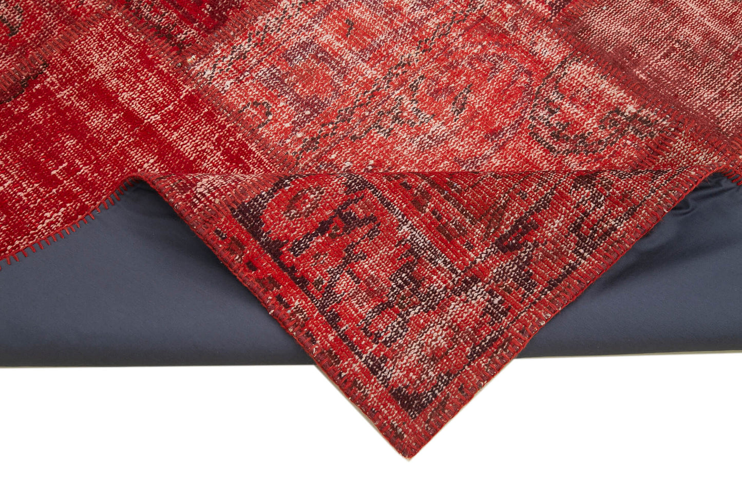 6x8 Red Patchwork Rug - 31863