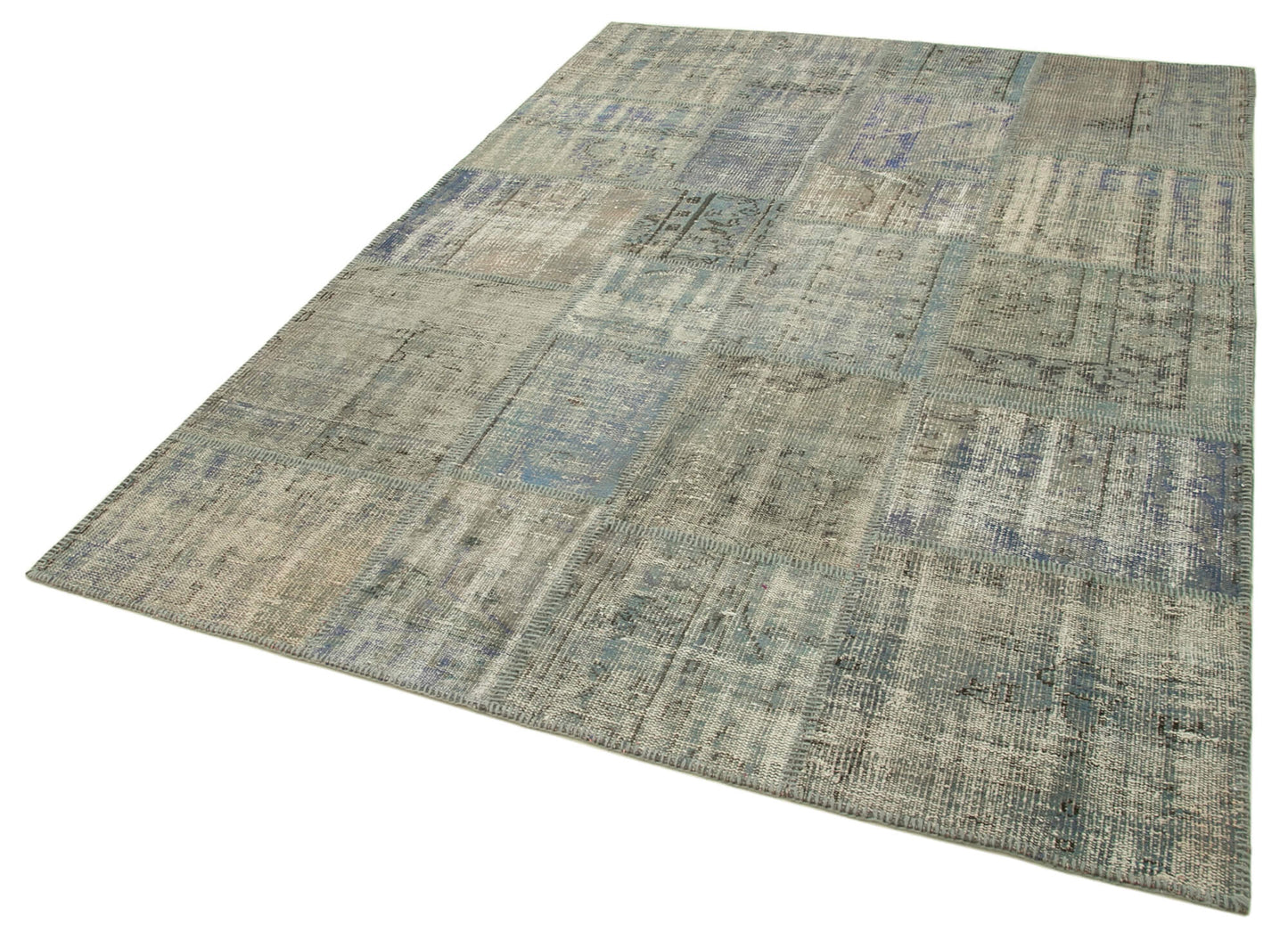 6x8 Grey Patchwork Rug - 31864