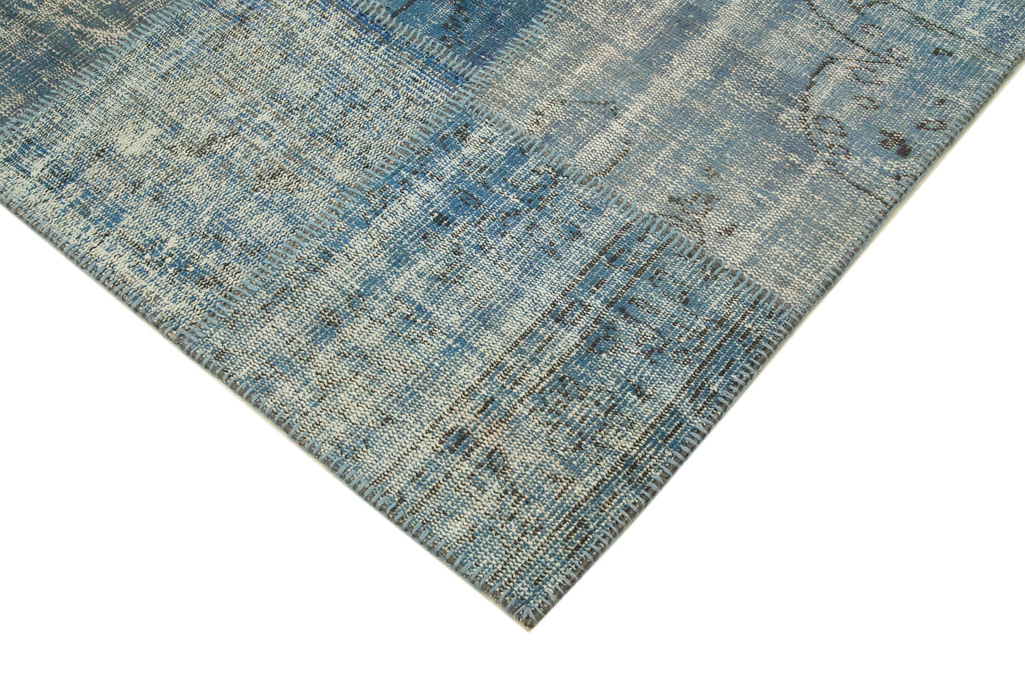 6x8 Blue Patchwork Rug - 31867