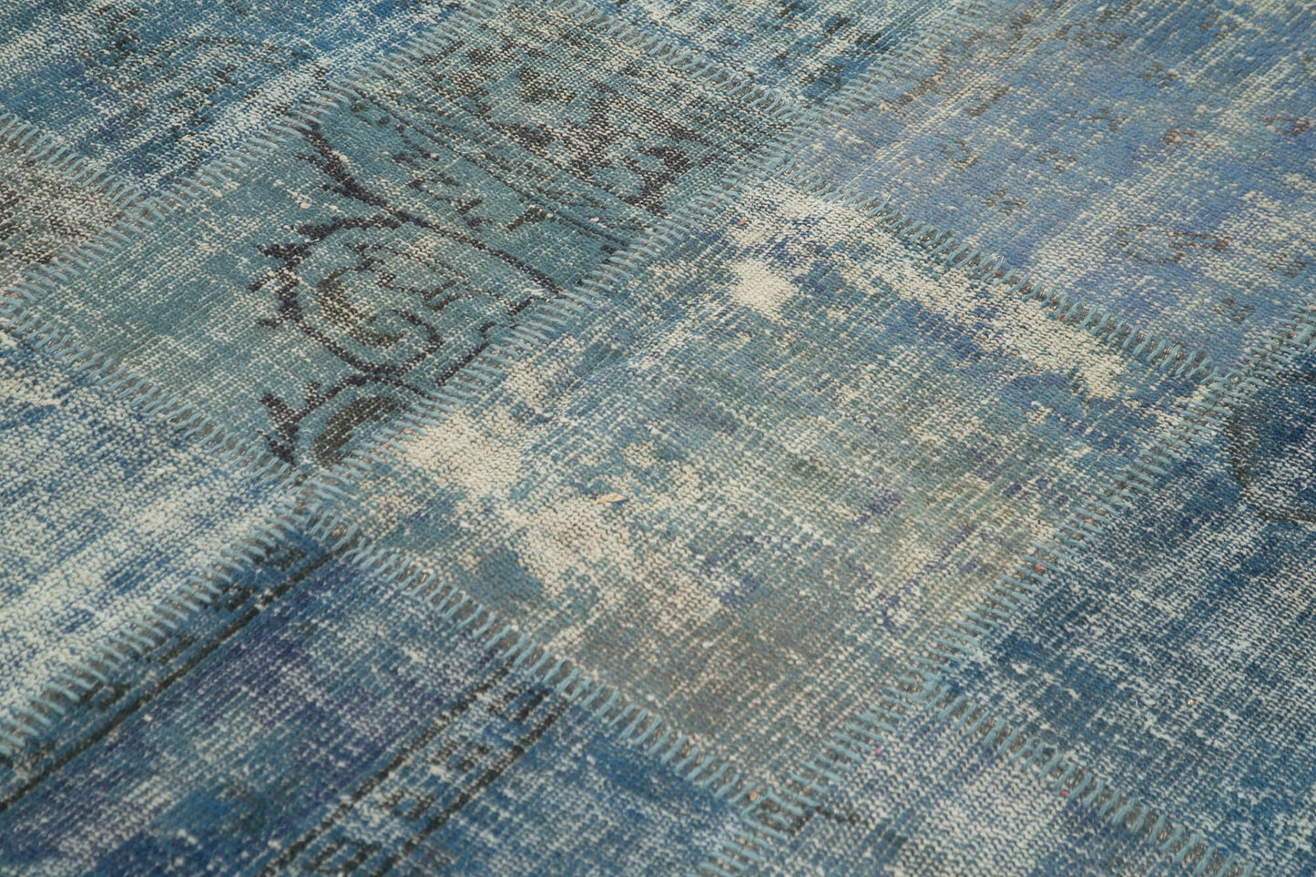 6x8 Blue Patchwork Rug - 31867