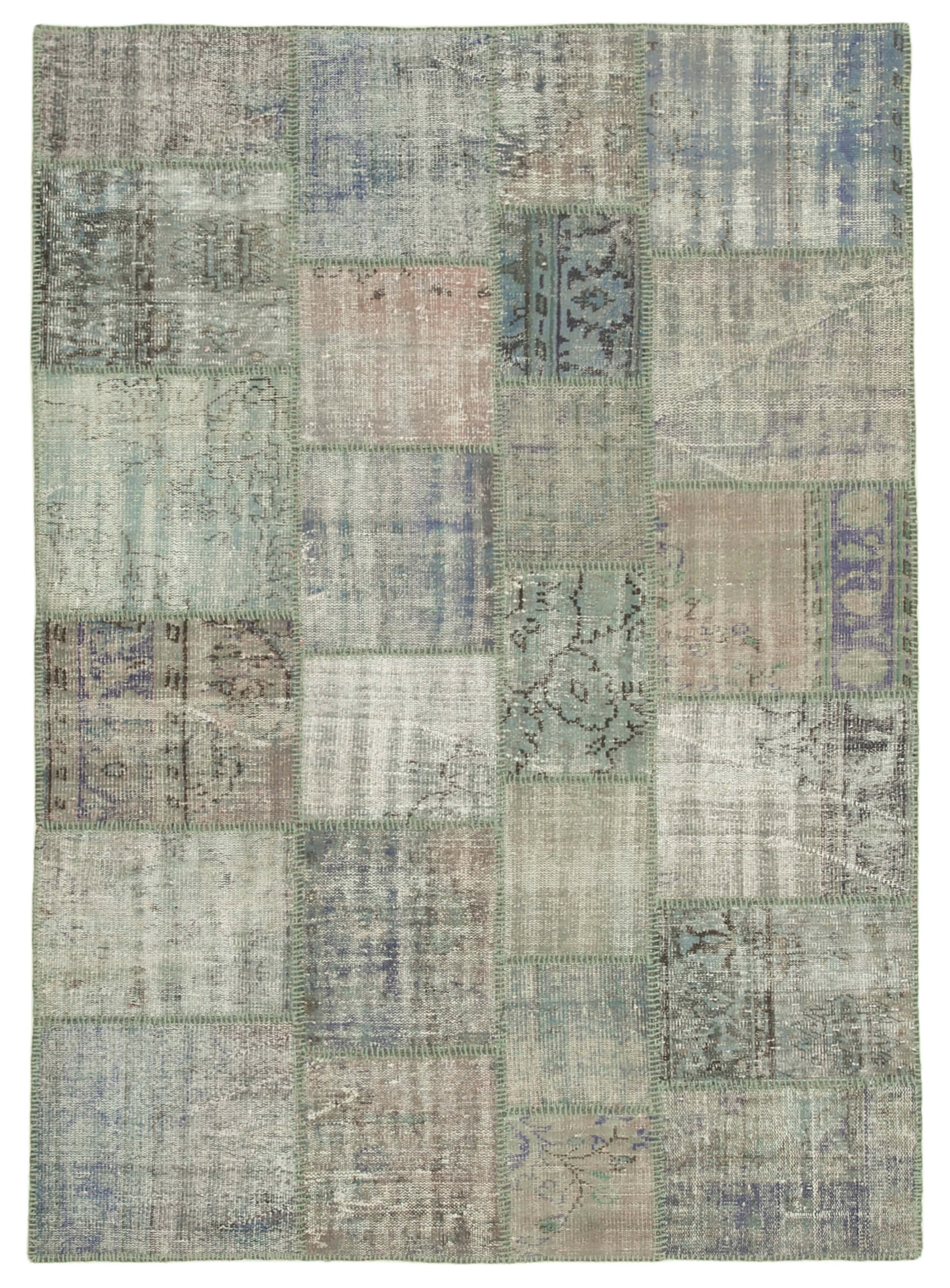 6x8 Grey Patchwork Rug - 31868