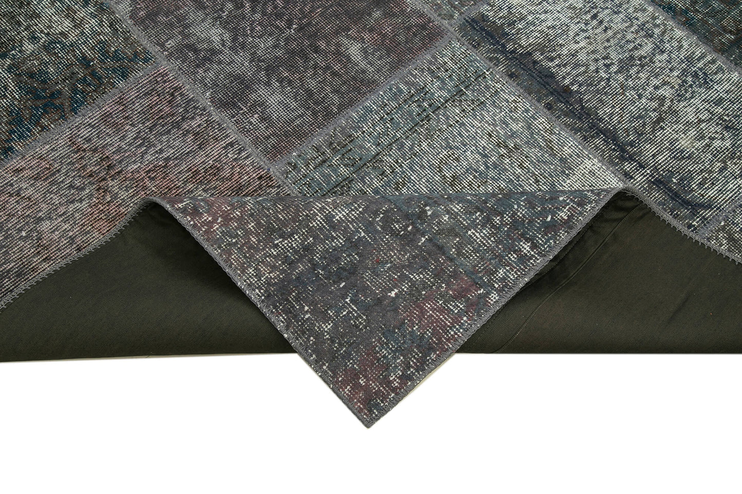 6x8 Grey Patchwork Rug - 31870