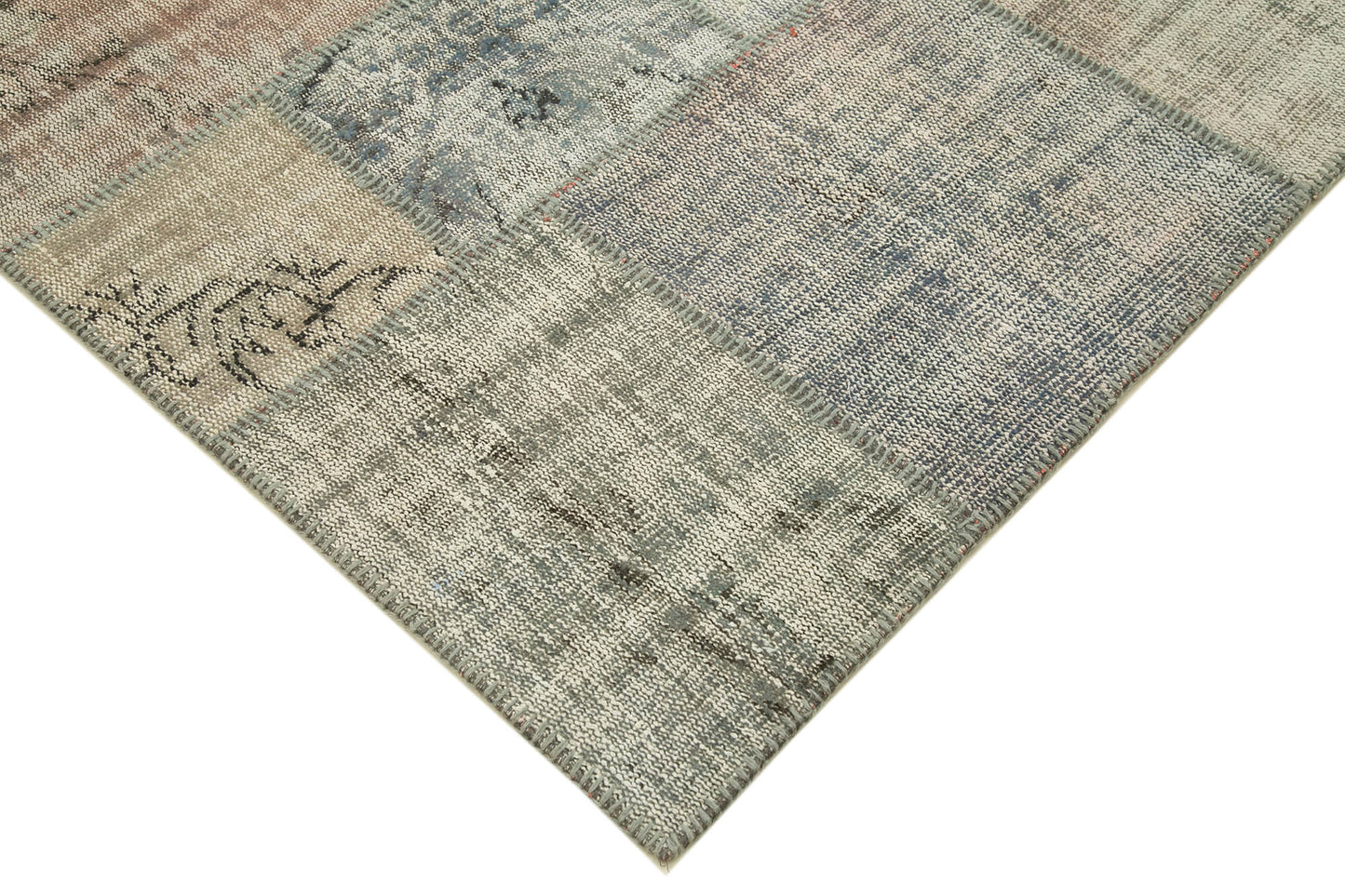 6x8 Grey Patchwork Rug - 31871