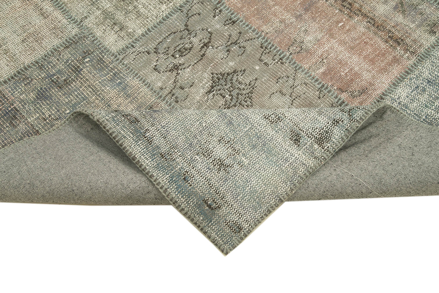 6x8 Grey Patchwork Rug - 31871