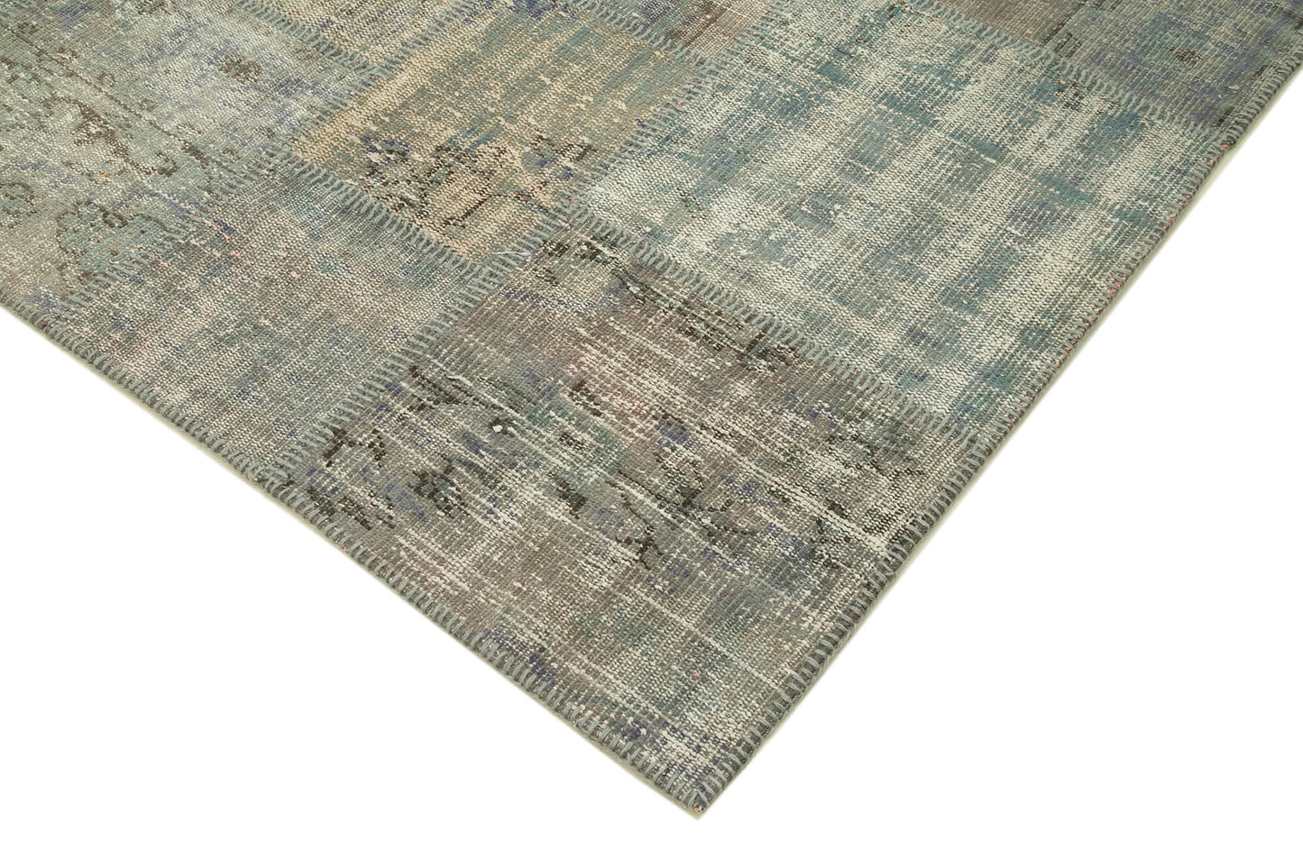 6x8 Grey Patchwork Rug - 31872