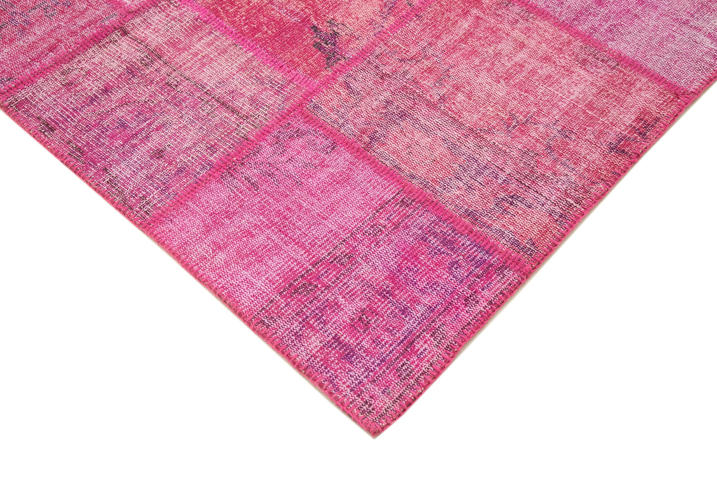 6x8 Pink Patchwork Rug - 31879