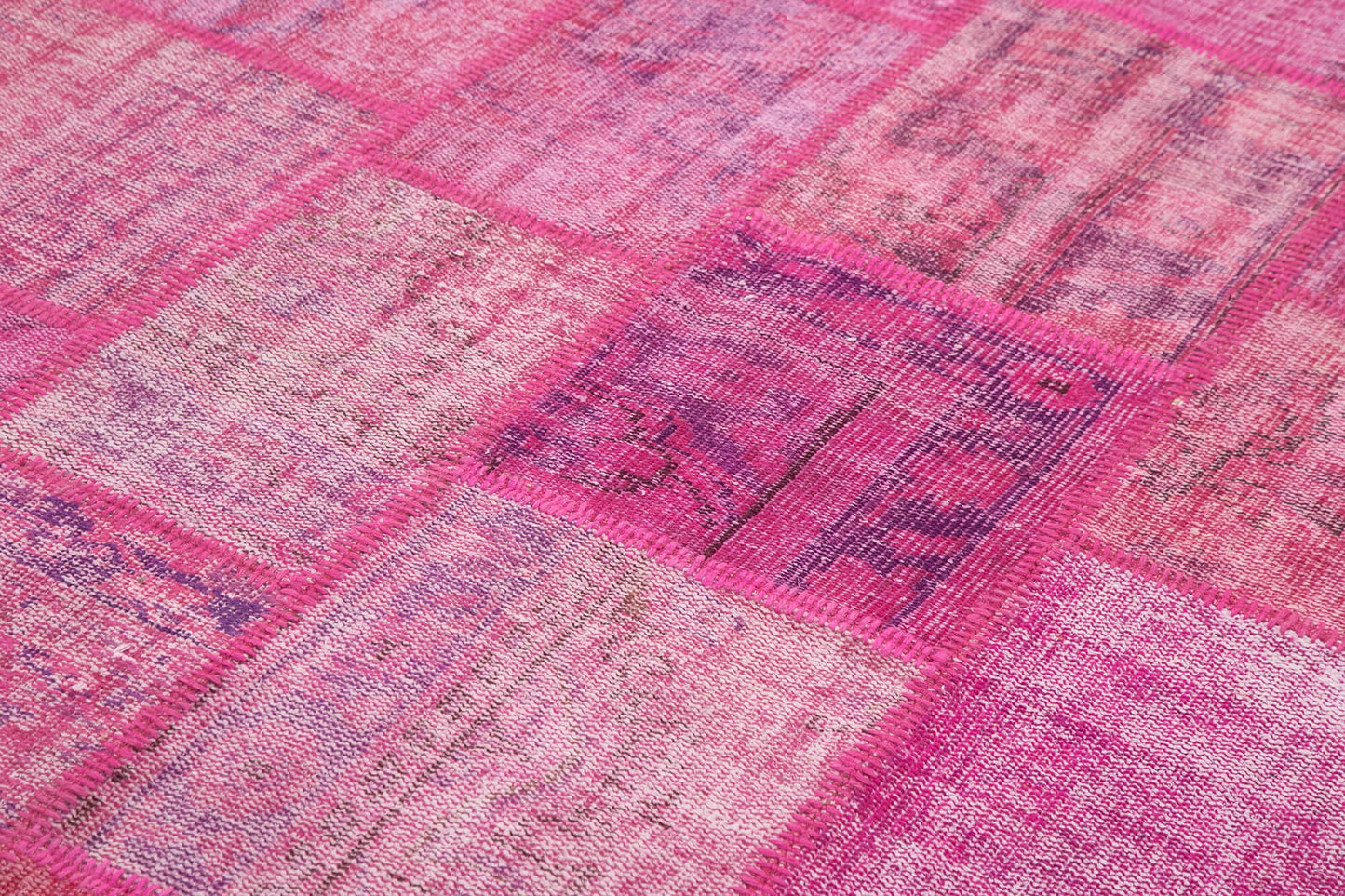 6x8 Pink Patchwork Rug - 31879