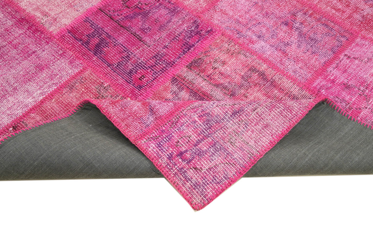 6x8 Pink Patchwork Rug - 31879