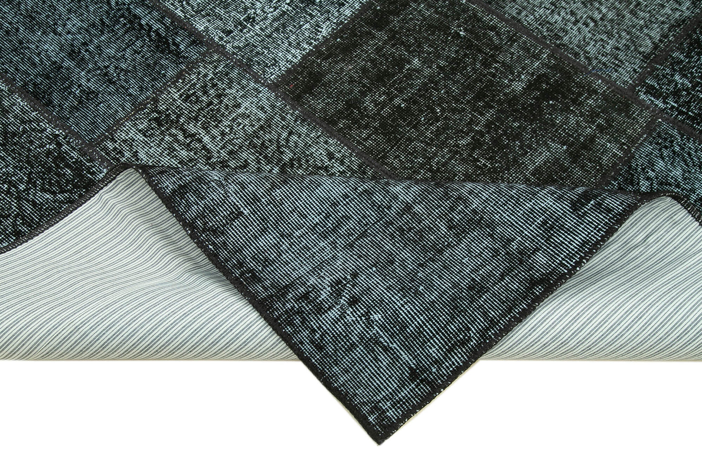 6x8 Black Patchwork Rug - 31880