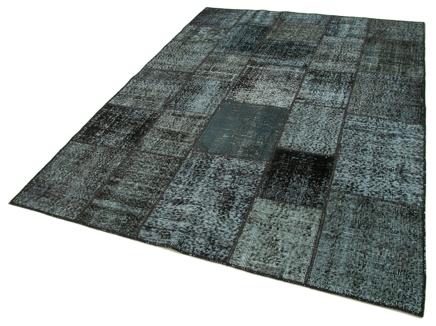 6x8 Black Patchwork Rug - 31881